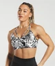 Спортивный топ для фитнеса женский Gymshark 194777 XS Бело/Черный (2200005144282) - изображение 1