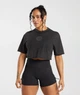 Спортивная футболка для фитнеса женская Gymshark 194812 М Черный (2200005144657) - изображение 1