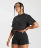 Спортивная футболка для фитнеса женская Gymshark 194812 М Черный (2200005144657) - изображение 2
