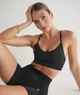 Спортивний топ для фітнесу жіночий Gymshark 194795 S Чорний (2200005144480) - зображення 5