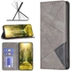 Чехол-книжка с карманами UniCase Geometric Pattern для Infinix Smart 20 - Grey - изображение 4