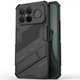 Защитный чехол с подставкой Deexe Bibercas для Xiaomi Poco F8 Ultra - Black - изображение 1