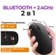 Беспроводная мышь для ПК и ноутбука тихий клик аккумулятор RGB Slim дизайн - изображение 3