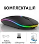 Беспроводная мышь для ПК и ноутбука тихий клик аккумулятор RGB Slim дизайн - изображение 4