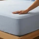 Простирадло на резинці блакитний, муслін 150*208 - зображення 7