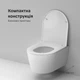 Унитаз подвесной Am.Pm Func CFA1902SC AquaSpin Rimless с сиденьем Soft Close дюропласт - изображение 8