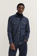 Мужская сорочка Bugatti 88952D/390 9150 синий M - изображение 1