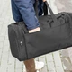 Сумка дорожная спортивная Fat Black на 60 л, черная, Оксфорд 1000Д, с резиновыми ножками (63х32х30 см) - изображение 5