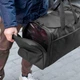 Сумка дорожная спортивная Fat Black на 60 л, черная, Оксфорд 1000Д, с резиновыми ножками (63х32х30 см) - изображение 11