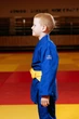 Синє дитяче кімоно для хлопчиків, дзюдо, TM BUDOGI серія BEGINNER, зріст 150 см, щільність 350 гр/м.кв. - изображение 5