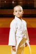 Біле дитяче кімоно для дівчаток, дзюдо, TM BUDOGI серія BEGINNER, зріст 110 см, щільність 350 гр/м.кв. - изображение 3