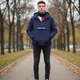 Чоловіча двошарова куртка Tommy Jeans Pop Over перехідна темно-синя з капюшоном M DM0DM09720 V0G (M) - изображение 2