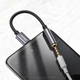 AUX-адаптер Baseus Type-C Male to 3.5mm Female Adapter L54 Deep сірий CATL54-0G - зображення 5