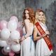 Женская диадема - корона для волос BIRTHDAY QUEEN тиара - обруч со стразами на день рождения + атласная лента, красный (129784169) - изображение 4