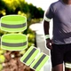 Светоотражающие браслеты/флуоресцентные сигнальные ленты на руку и ногу для бега, велосипеда, пешеходов, неоново-зеленые, 2 шт (129784024) - изображение 5