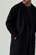 Чоловіче Довге Пальто Демісезонне Without 26 S/M Black - изображение 3