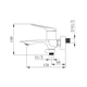 Смеситель для ванны Venta однорычажный, хром (BF305KC) - изображение 3