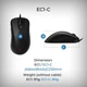 Проводная мышь BenQ Zowie EC1-C / 3200 DPI / 5 кнопок / Matte Black Б/В - изображение 6