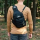 Тактична сумка через плече Tribe Sling Pack; 6,5л; Чорний. Туристична сумка слінг T-IE-0003 - изображение 8