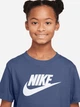 Koszulka młodzieżowa dziewczęca Nike K Nsw Tee Futura Hbr FZ5178-461 L (147-158) Niebieska (198727294120) - obraz 3