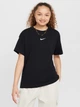 Підліткова футболка для дівчинки Nike G Nsw Tee Boy Essntl Lbr FZ5539-010 L (147-158) Чорна (197596889864) - зображення 1