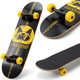 Скейтборд деревянный SP-Sport Skateboard Cat 4411-4 размер 78х20см Black-Yellow - изображение 1