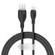 USB кабель для iPhone на Lightning Baseus Pudding Series Fast Charging (1,2 m, 2.4 A, 480 Mbps) Black - зображення 1