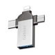 Adapter OTG USB3.0 To Micro USB, Lightning, USB C — Earldom ET-OT93 — Grey (778371) - изображение 1