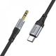 Cable AUX To USB C (1m) — Hoco UPA26 — Black (777064) - зображення 2