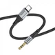 Cable AUX To USB C (1m) — Hoco UPA26 — Black (777064) - зображення 3