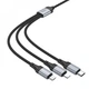 Мультикабель 3 в 1 Lightning + Micro USB + Type-C 2A 1м Hoco X102 (787904) - изображение 2
