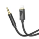 Cable AUX 3.5mm to Lightning (1 м) — Hoco UPA30 IP — Black (785072) - изображение 1
