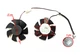 Вентилятор кулер для видеокарты Zotac GTX 1050 Ti 1650 LP 2-pin Apistek GA51S2L (T125010SU FS1250-S2053A) комплект 2 шт (№507) - изображение 3