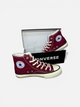 Жіночі кеди високі з вишивкою Converse бордові 41 - зображення 2