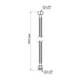 Шланг для води Thermo Alliance Standart 60 см NYLON 1/2"x1/2" ВН TAS388W60 - зображення 2