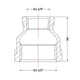 Муфта чугунная 1" 1/2х1" 1/4 ВР - изображение 2