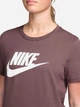 Футболка хлопковая женская Nike W Nsw Club Ss Tee Icn Ftra DX7906-502 L Коричневая (198726208524) - изображение 3