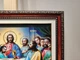 Образ Тайна вечеря з блиском в коричневій багетній рамі 20х24 см. №P130 - зображення 4