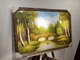Картина рисованая красками на холсте в багетной раме Мостик 60x90см. №H203 - изображение 2
