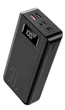 Павербанк 30000 mAh чорний Power Bank з ліхтариком LED-дисплей 2xUSB Type-C Lightning Micro-USB зовнішній акумулятор для телефону планшета - зображення 5