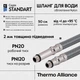 Шланг для підключення змішувача Thermo Alliance Standart (пара) 50 см NYLON M10x1/2"В TAS386W50 - зображення 4