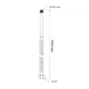 Шланг для підключення змішувача Thermo Alliance Standart (пара) 100 см NYLON M10x1/2"В довга голка TAS386W100L - зображення 2