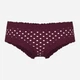 Трусики бразилиана женские хлопковые Victoria's Secret 4197-53 SPE(Wild Rose Dot Print) L Темно-вишневые (3000214100470) - изображение 3