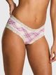 Трусики бразилиана женские хлопковые Victoria's Secret 4197-53 QE2(Cream and Pink Plaid Print) L Розовые (3001950468618) - изображение 1