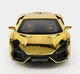 Коллекционная металлическая модель автомобиля Lamborghini Revuelto инерционная со светом, звуком и паром, золотая 1:24 - изображение 11