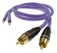 Міжблочний кабель аналоговий інтерконект 2xRCA-2xRCA Melodika MD2R-15 Purple Cable 1.5m - зображення 4