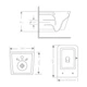 Унитаз подвесной Qtap Crow Ultra Quiet 485×340×290 мм, Matt Black, с сиденьем Slim Duroplast/ Soft-close/ Quick Release QT05335171MB - изображение 2