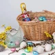 Корзина из лозы со складными ручками бежевая (50246) - изображение 5