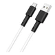 Кабель USB Borofone BX31 Silicone USB - Type C 3A Max для USB-C пристроїв, 1м, силіконове обплетення White - зображення 1