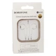 Проводные наушники 3.5mm Borofone BM30 вакумные с микрофоном 1.2m White - изображение 2